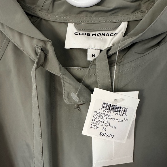 Club Monaco Hooded Swing Coat NWT - Picture 8 of 10